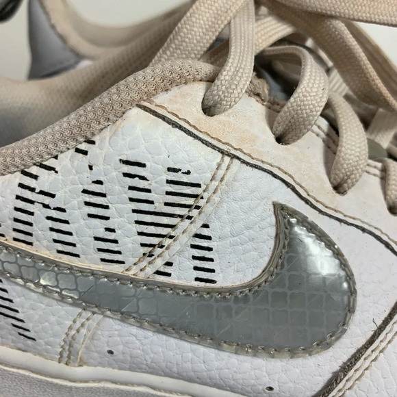 NIKE AIR FORCE 1 LV8 2 Under Construction BQ5484-100 White Wolf Grey 5Y EUR 37.5 - Picture 9 of 16